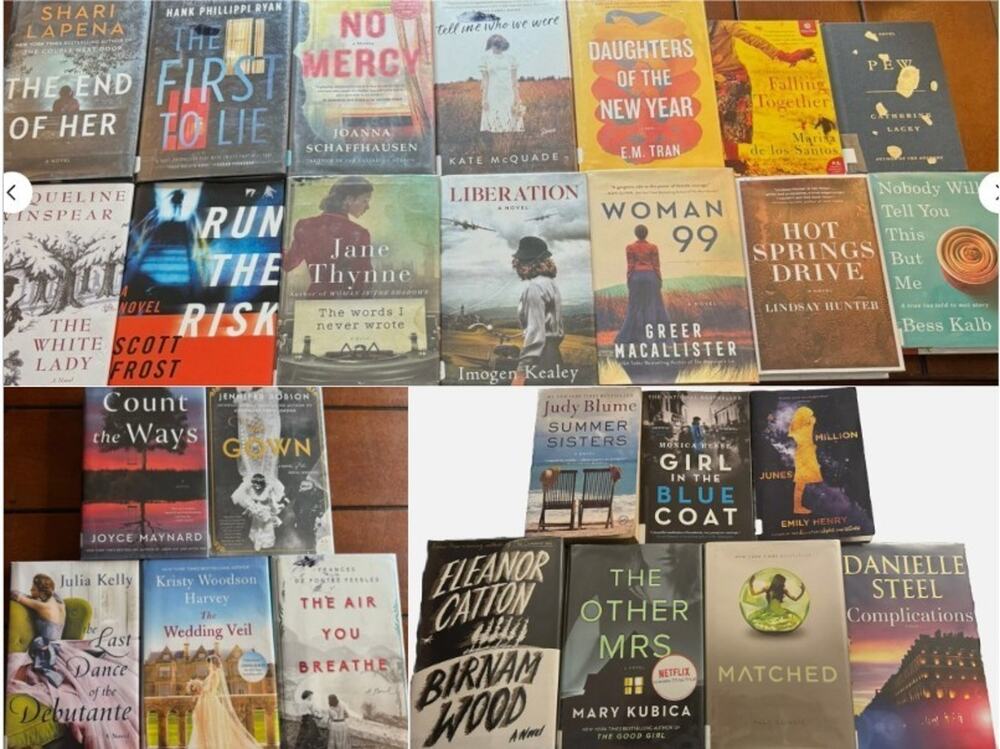 Lot 25+ Historical Fiction Mystery Romance Novels Hardcover & Paparback Steel